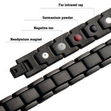 Classic Titanium Steel Anti-snoring Wrist Watch Men Magnetic Therapy Bracelet