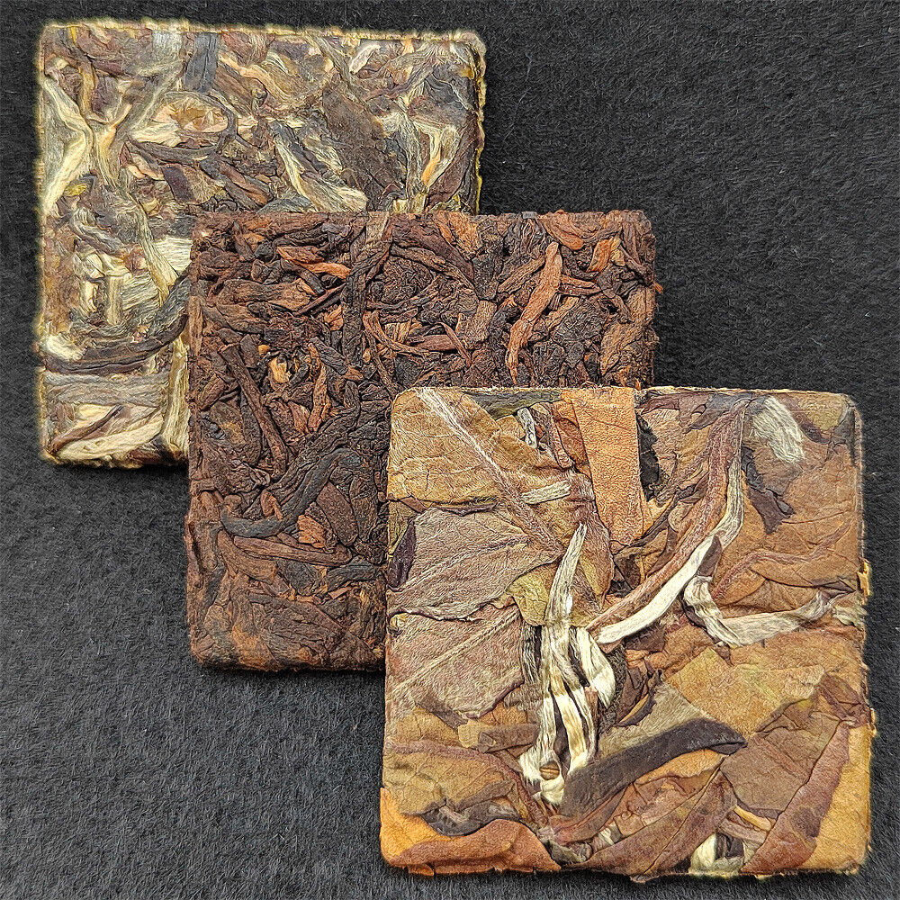 250g Pu'er Thin Sliced Tea Iceland Banzhang Yiwu Square Brick Tea White Pu'er