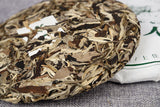 357g/cake Yunnan White Tea Old Tree Moonlight White Long Jiao Mei Ren White Te