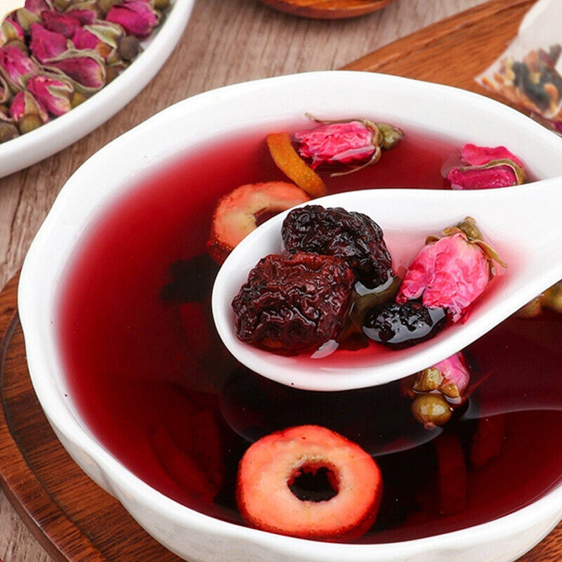 Mulberry, Hawthorn, and Ume Tea in Triangular Bags, Live Stream Wholesale