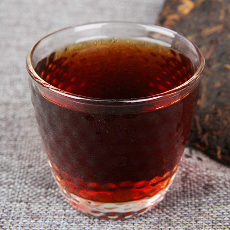 Pu'er Tea Factory Cloud Buds Pu'er Tea Ripe Tea Cake Tea Yunnan Qizi Cha 400g