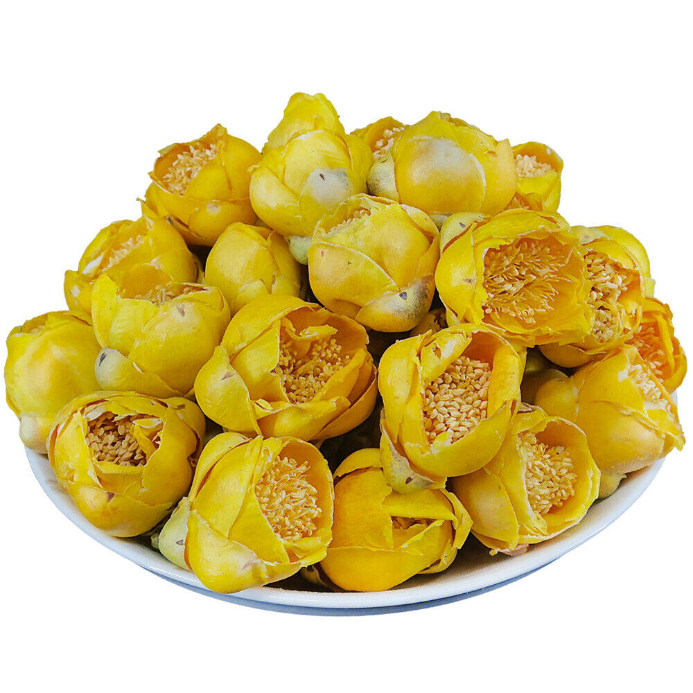 Premium Golden Flower Tea 500g Dried Flowers in Jar Natural Freeze-Dried