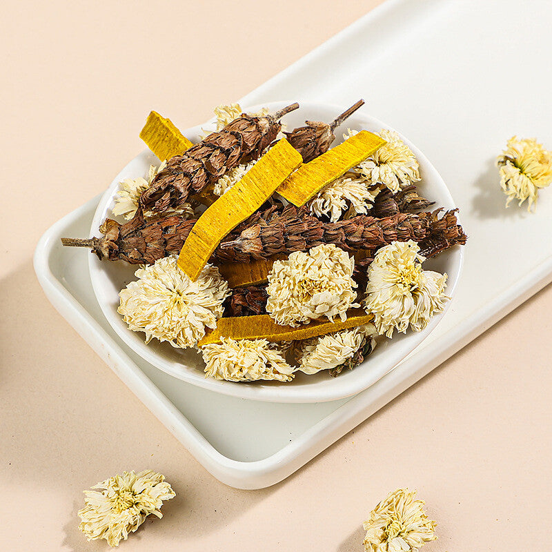 White Chrysanthemum Yellow Cypress Prunella Vulgaris Combination Herbal Tea Secondary image