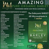 Premium Pure Organic Australian Barley Powdered Drink Mix 1 Box and Nutritious