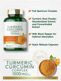 180 Capsules | by Carlyle Turmeric Curcumin with Black Pepper 1000mg |