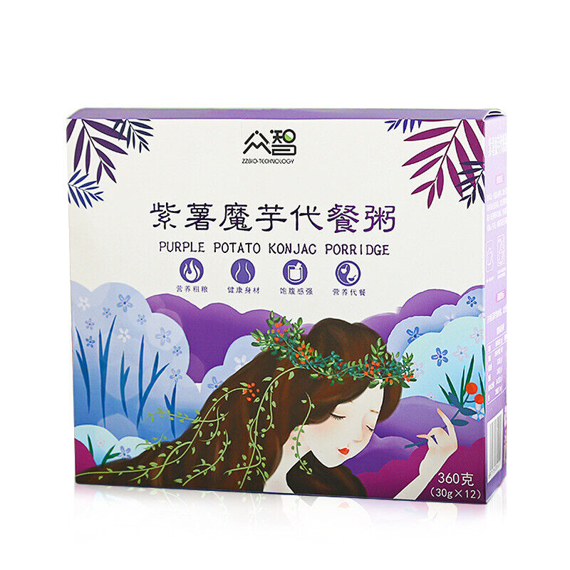 Konjac Meal Replacement Porridge 360g Whole Grain Powder, Nutritious Breakfast