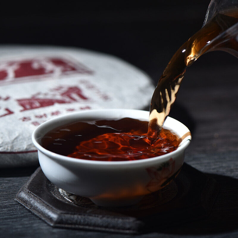 357g YikuChun Tea Leaves XiaoduSai Ancient Tea Pure Material Pu'er Ripe Tea Cake