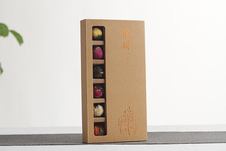 Yunnan Pu-erh Flower Tea Dragon Pearl 18 raw tea 6 flavor combination flower tea