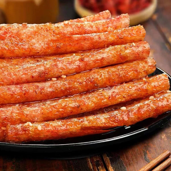 Pikanter Streifen Latiao Snack Chinesische Spezialität Veganer Pikanter Snack