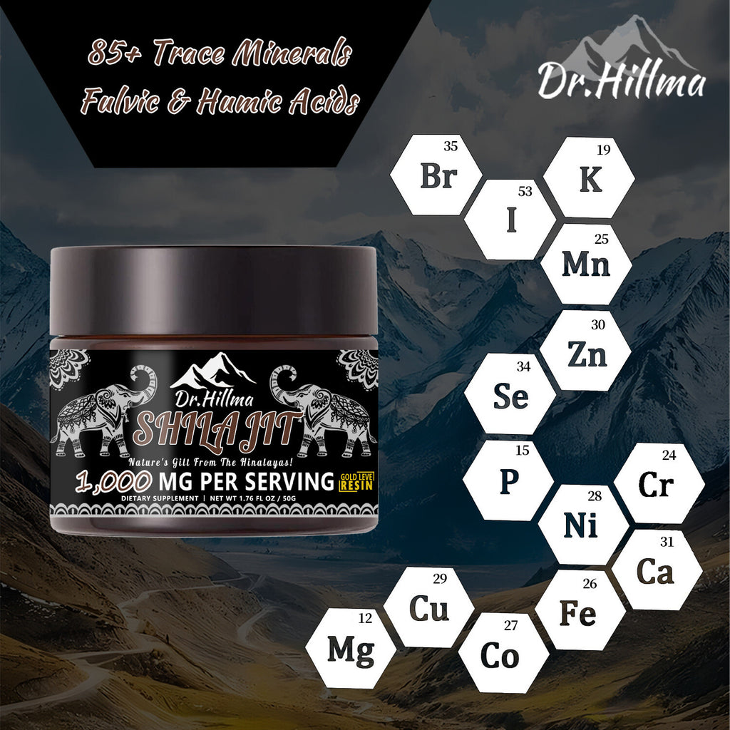 Natural Shilajit Resin Shilajit 1000MG PER SERVING
