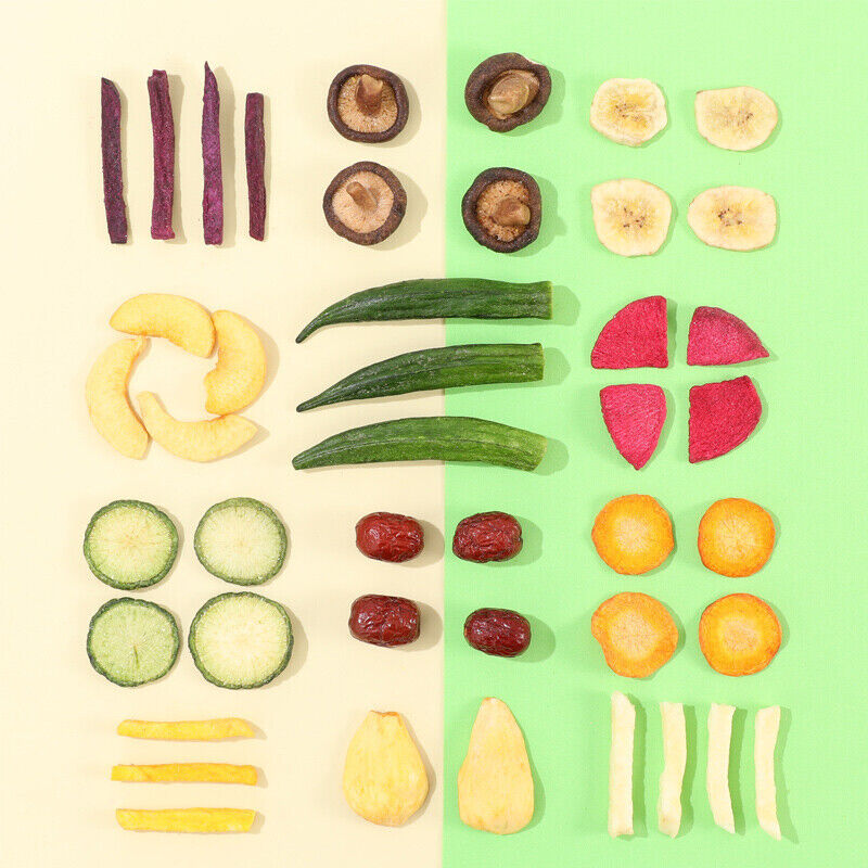 Mixed Fruit and Veggie Chips Dehydrated Healthy Snack with Okra 500g
