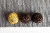 Yunnan Pu'er Tea 18pcs (Golden Tin) Menghai Golden Buds Ripe Tea Dragon Pearl