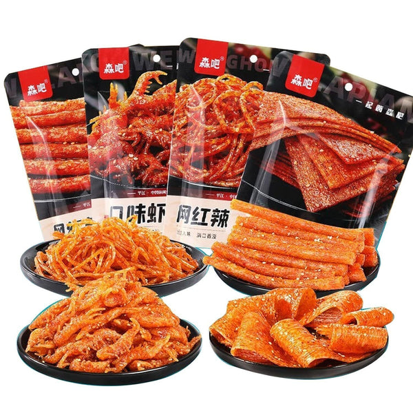 Pikanter Streifen Latiao Snack Chinesische Spezialität Veganer Pikanter Snack