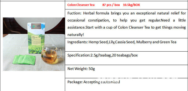 Herbal Tea 2.5g x 20 Bags Slimming Detox Changrun Tea Colon Cleanser
