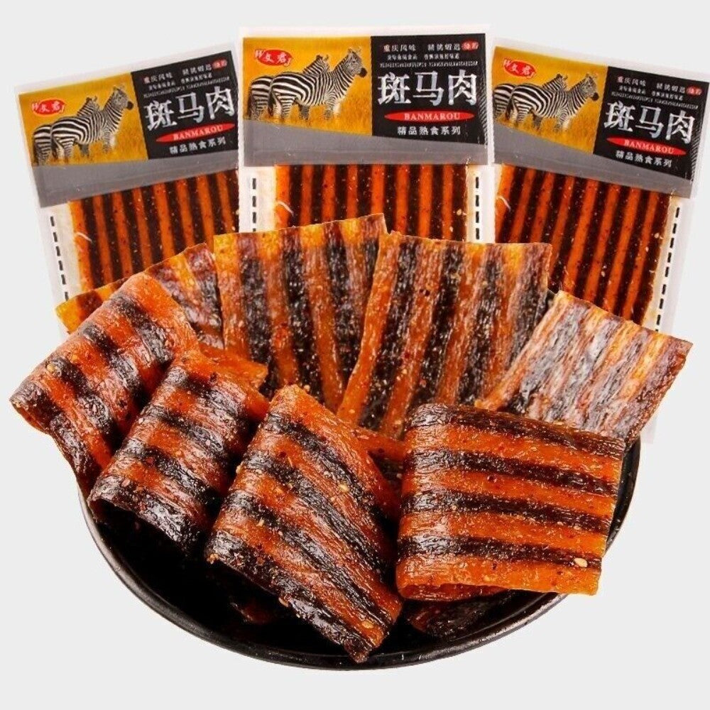 Spicy Beef Tendon Snacks 80s 90s Nostalgic Flavor Chewy Premium Bites Main image