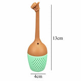 Funny Hand Gestures Silicone LooseLeaf Spice Tea Infuser Tea Strainer Diffuser