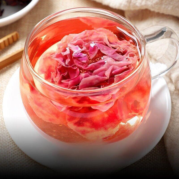 Genuine Premium Scented Tea Women's Soaked Tea Premium Ink Red Rose Corolla