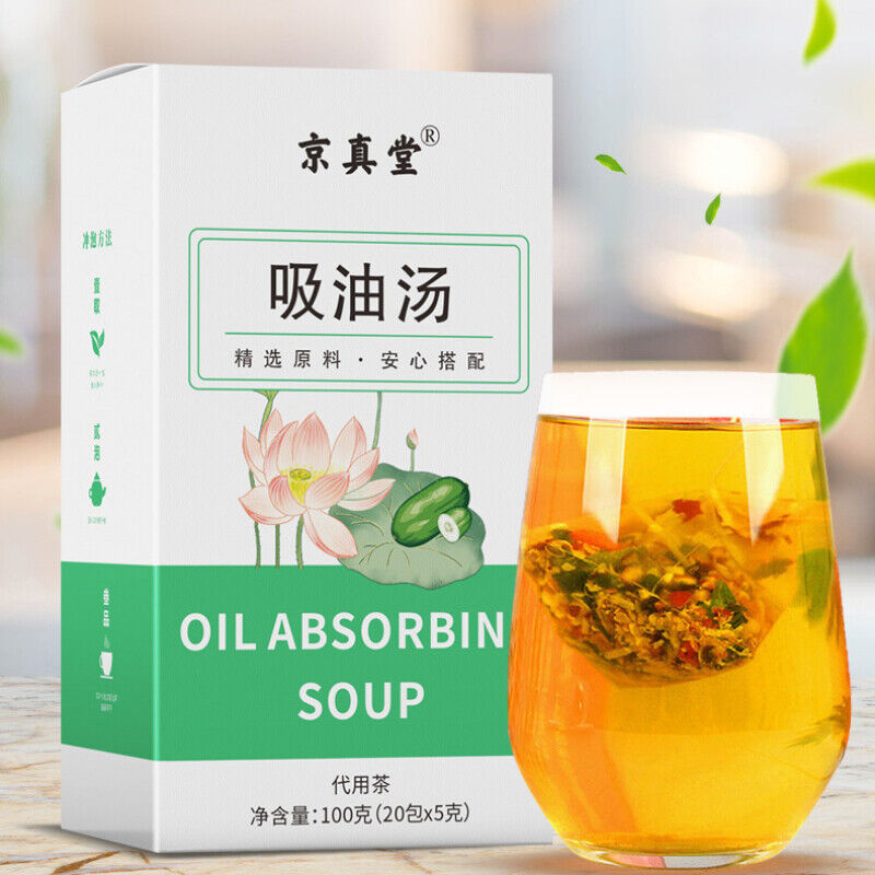 Oil Control Tea with Cassia Seed, Winter Melon, Lotus Leaf & Hawthorn Triangular