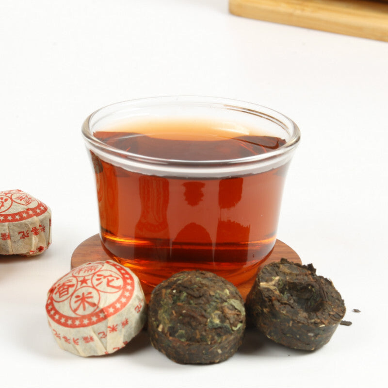 Yunnan Pu'er Tea Leaves Mini Tuo Tea Glutinous Fragrance Red Cotton Tuo 500g Secondary image