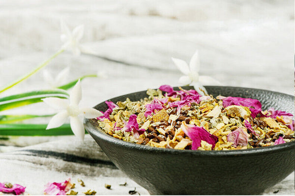 Cherry Blossom Rose Lotus Leaf Tea Herbal Tea Nutritious Health Tea 150g/5.29oz