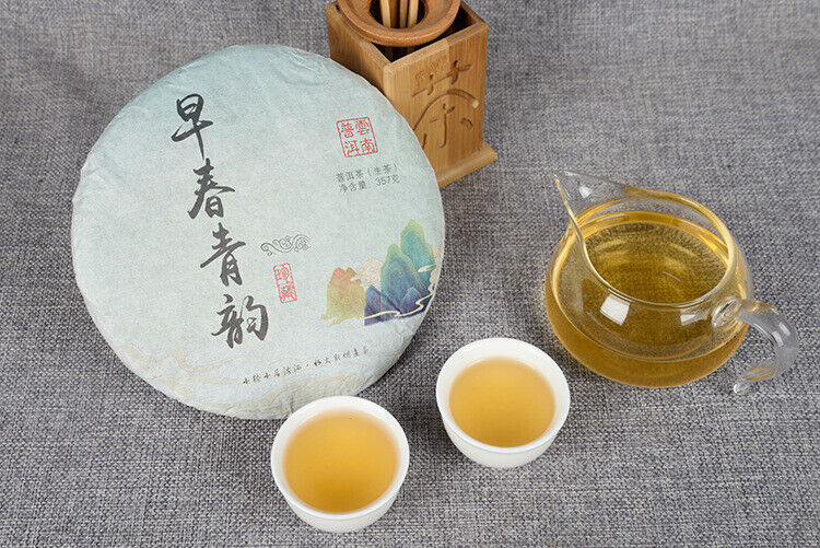 Pu'er Tea Spring Tea Ancient Tree Tea Yunnan Seven Seed Cake Tea 357g