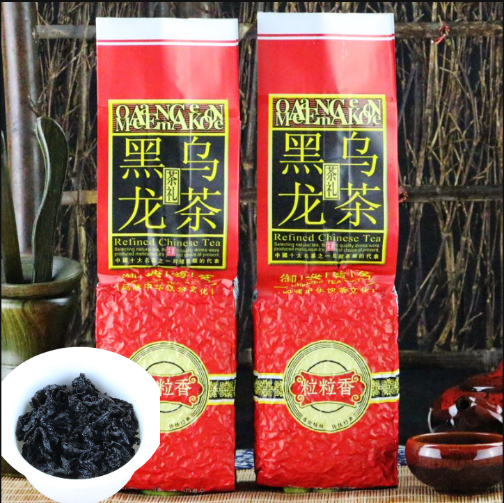 250g/500g Chinese Black Oolong Tea Oil Cut Greed Drink Specialty Tea Health Care