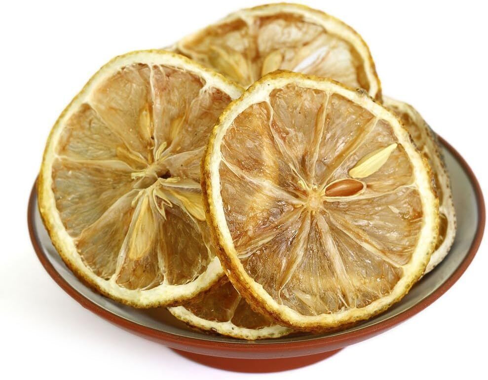 50g Dried Lemon Slices Citrus Natural Dried Fruit Wheels Herbal Tea Sugar Free Main image