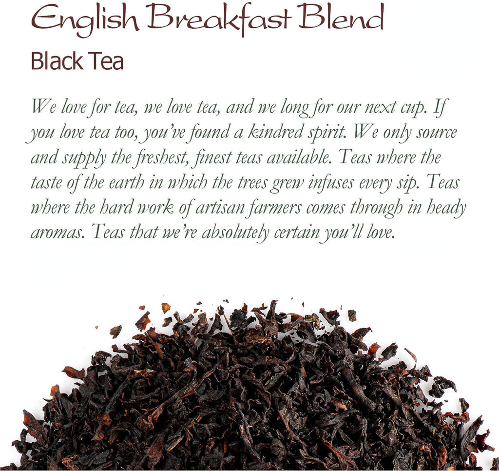 English Breakfast Loose Black Tea - Great with milk or without
