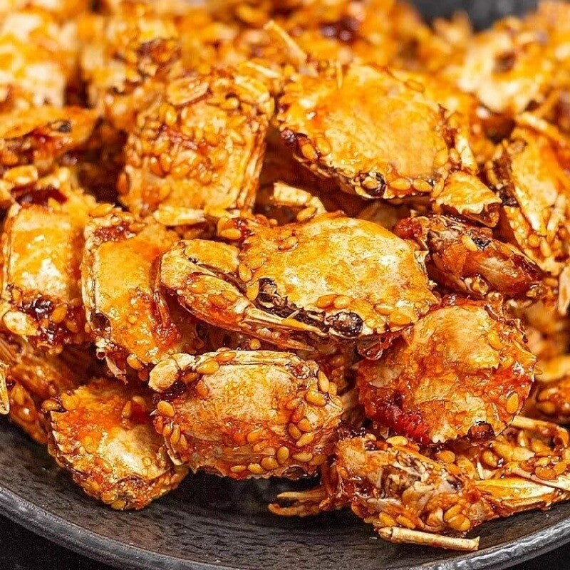 11g*20 Packs Instant Seafood Spicy Baby Crab Snacks Spicy Sea Crab Secondary image