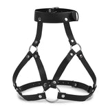 Sexy Women's Lingerie Garter Harness Bondage PU Leather Strip Adult Sex BDSM
