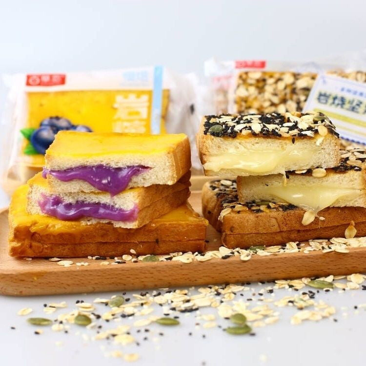 Shaved Ice Grass Toast Fruit Jam Cheese Filling Snack Breakfast Meal Replacement