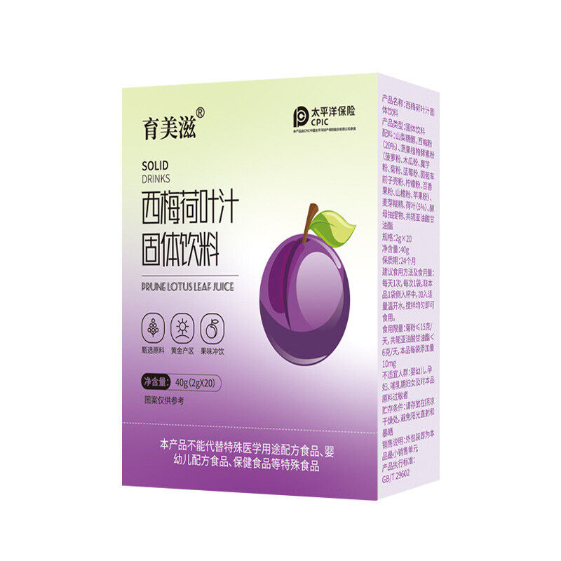 Prune and Lotus Leaf Juice Drink Dietary Fibre Meal Replacement Powder Main image