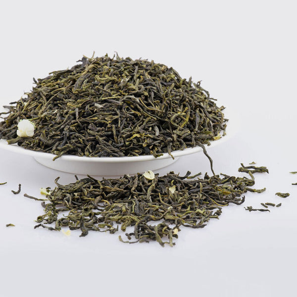 Strong Flavor Jasmine Flower Tea Loose Leaf 125g Can New Green Tea