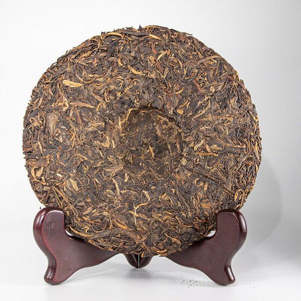 Old Comrade Puerh Tea Cake 9928 Large Leaf Seed Sun-dried Mao Puerh Raw Tea 357g