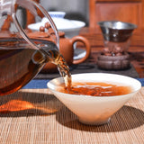 357g  Imperial Seal Cooked Tea Yunnan Pu'er Tea Big Leaf Tea Cake