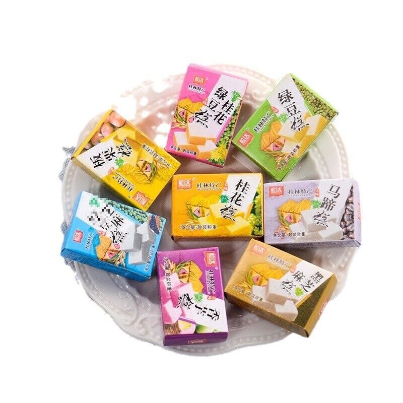 Traditional Green Bean Cake Nostalgic Snack Loved by Girls 80s 90s Childhood