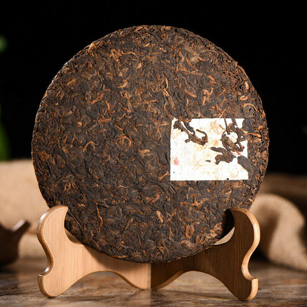 Lose Weight 357g Yellow Seal Puerh Cooked Tea Cake  Health Black Tea