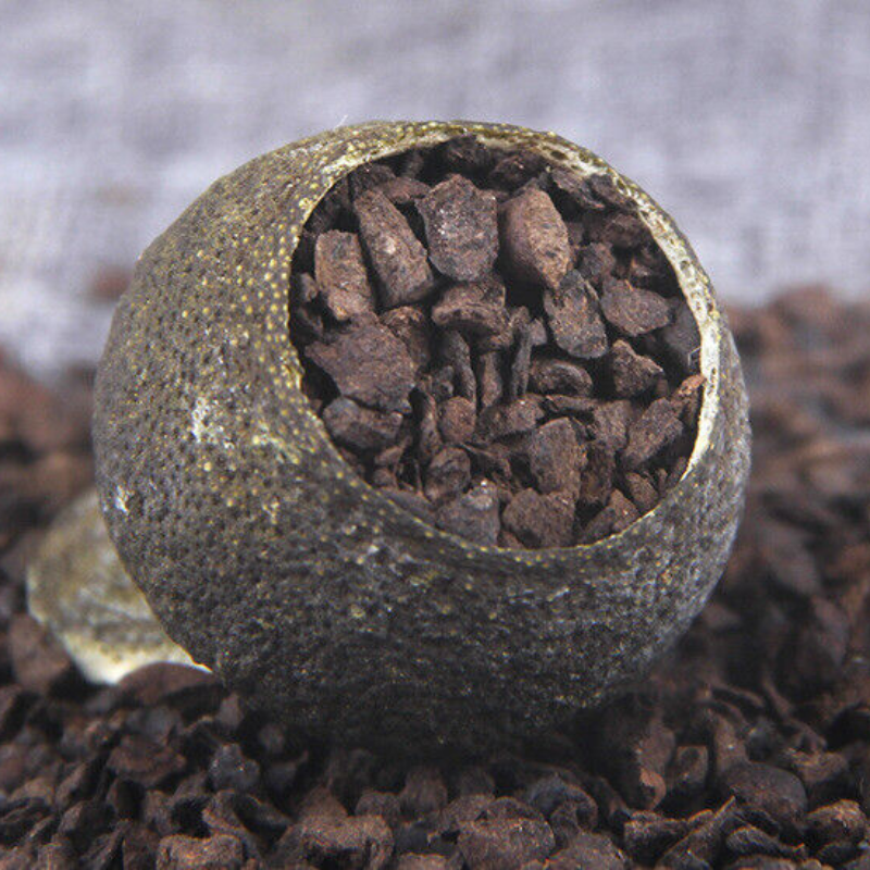 Pu'er Tea Healthy Drinks500g Gift Tea Xiao Qing Guan Pu'er Tea Xin Hui Chen Pi