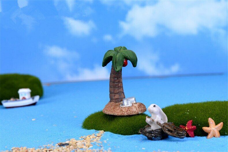 Micro Landscape Garden Deco Mini Simulation of Coconut Trees Decoration Supplies
