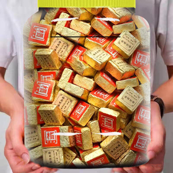 Premium Yunnan Pu-erh Tea Cake Rich Aroma Glutinous Rice Flavor Aged Ripe Tea