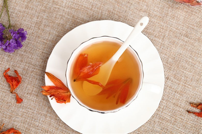 200g Lily Scented Tea Cake Natural Organic Herbal Tea Lungs Cough Sedative Tea