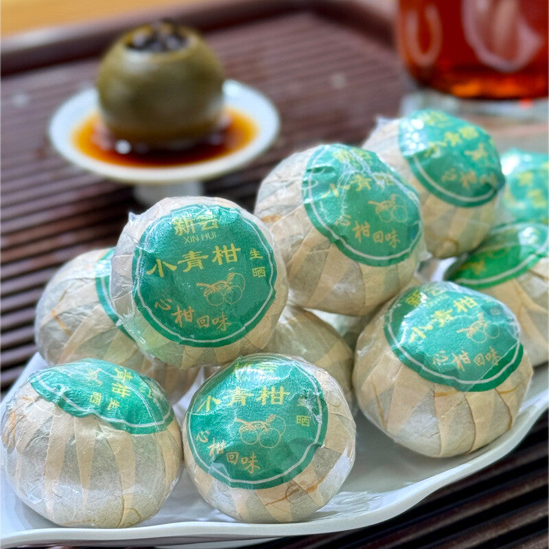 Xinhui Raw Sun-dried Small Green Citrus Bulk Puerh Tea Chen Pi Small GreenCitrus Main image