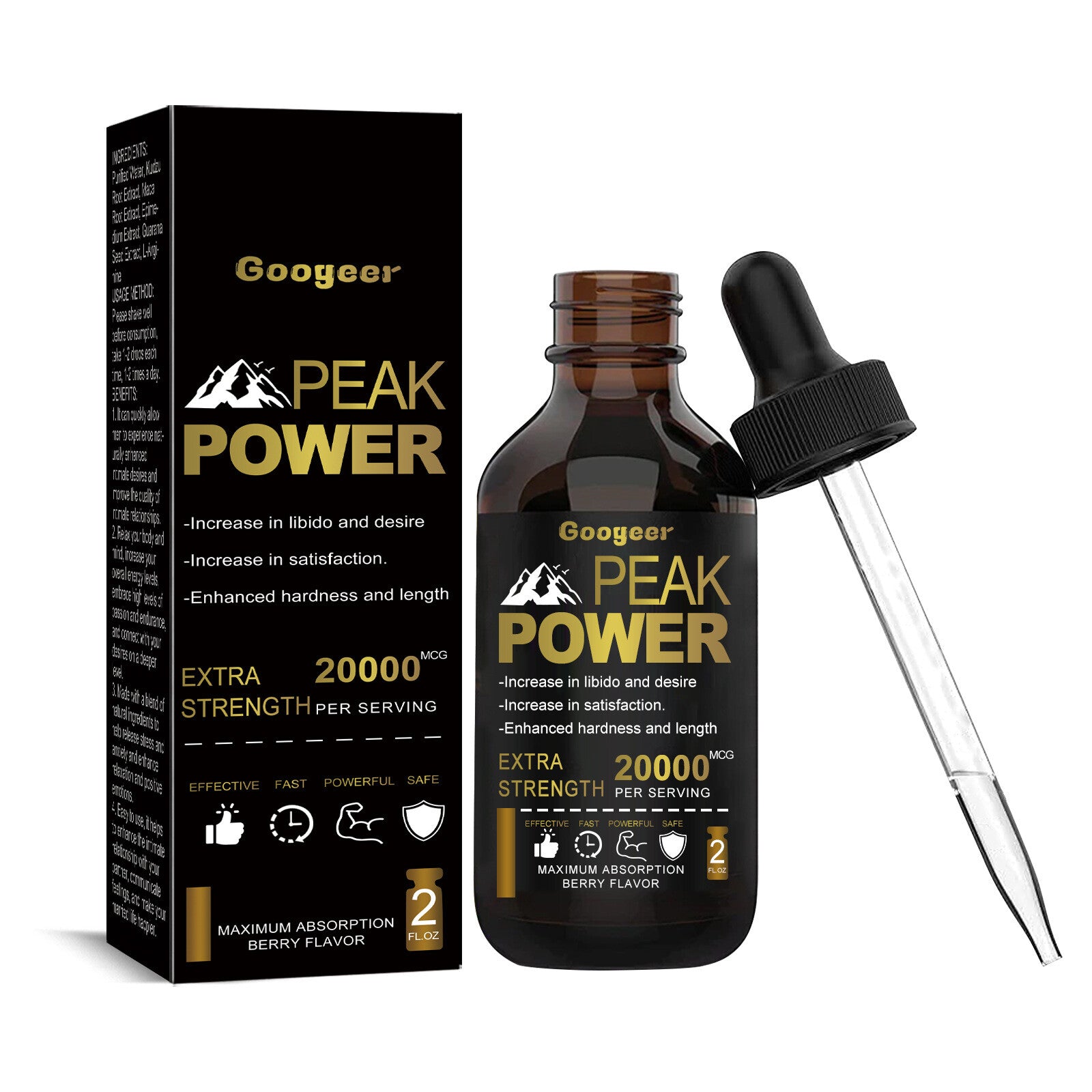Peak power Natural Male Strengthening Drops 60ml