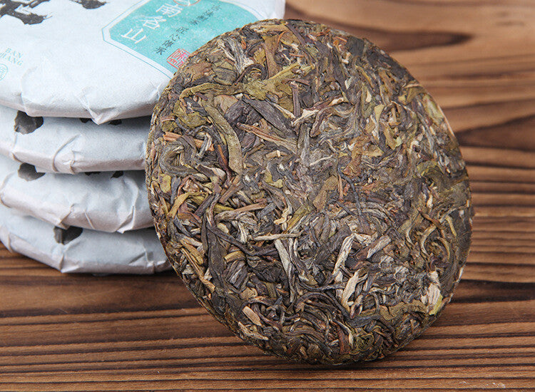 Old Ban Zhang Ancient Tree Green Tea Pu-erh Raw Tea Menghai Seven-Disc Cake
