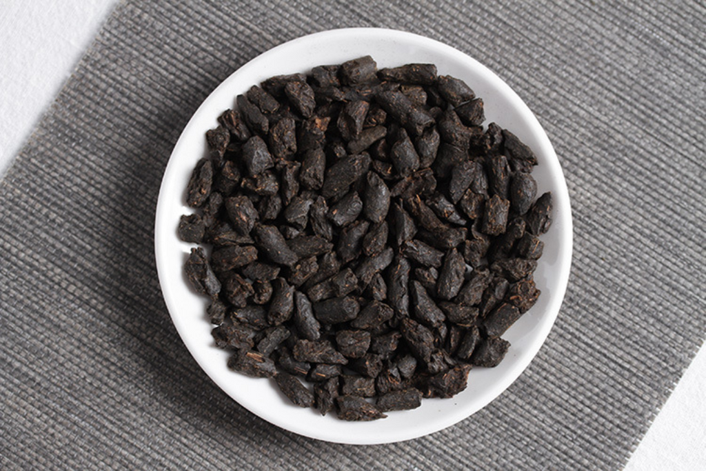 500g/Tin Yunnan Pu'er Tea Menghai Ripe Tea Jujube Tea Fossil Crushed Silver