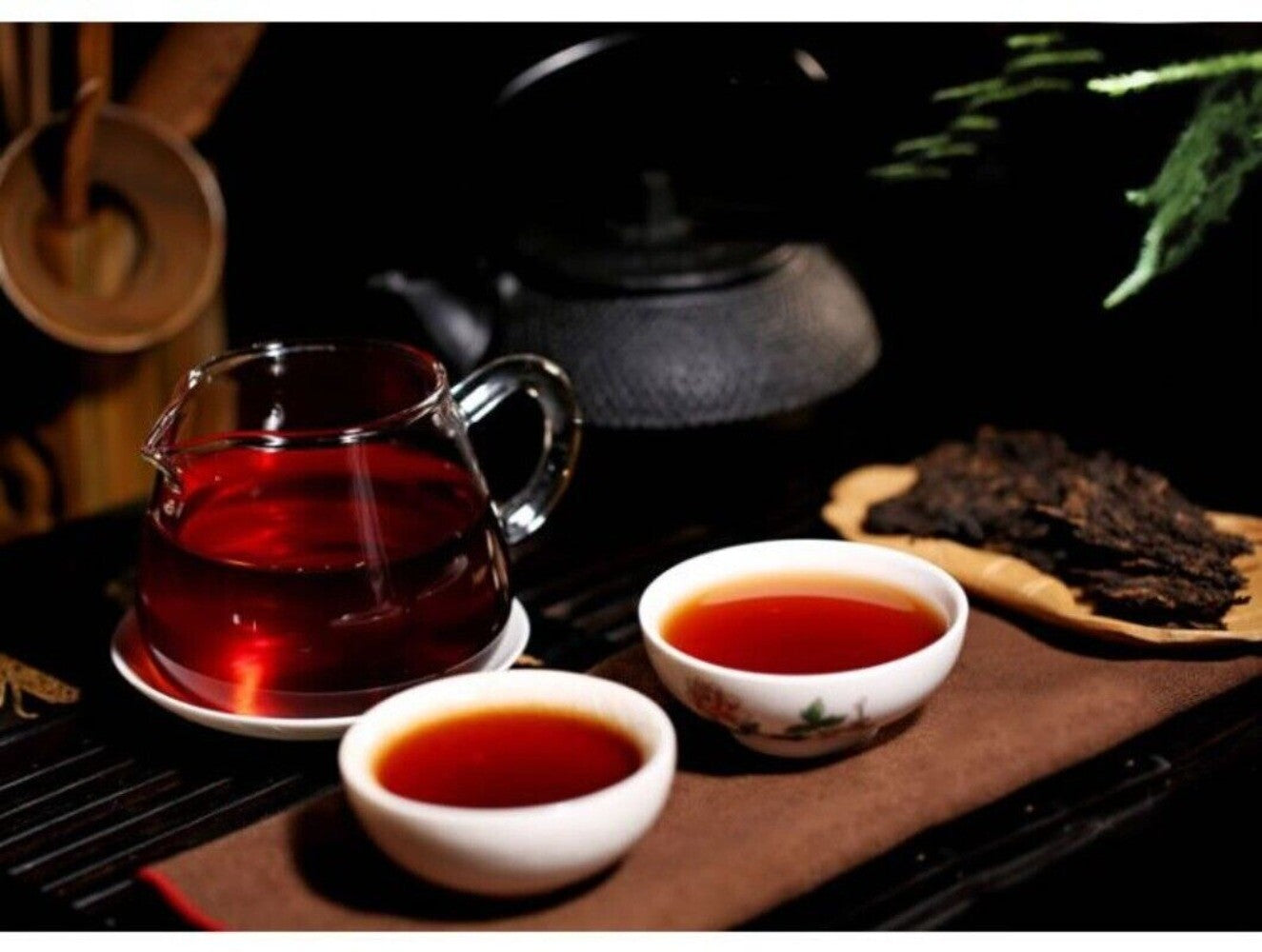Menghai Old Tree Ripe Pu-erh Cake 357g Yunnan Aged King of Tea Aromatic