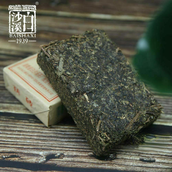 300g Anhua Baishaxi Dark Tea with Golden Flower Dark Tea Fu Brick Collection