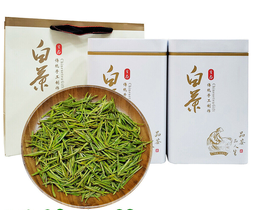 New Tea White Tea Green Tea Mao Feng Type White Leaf Tea Tin 500g/1.1lb Main image