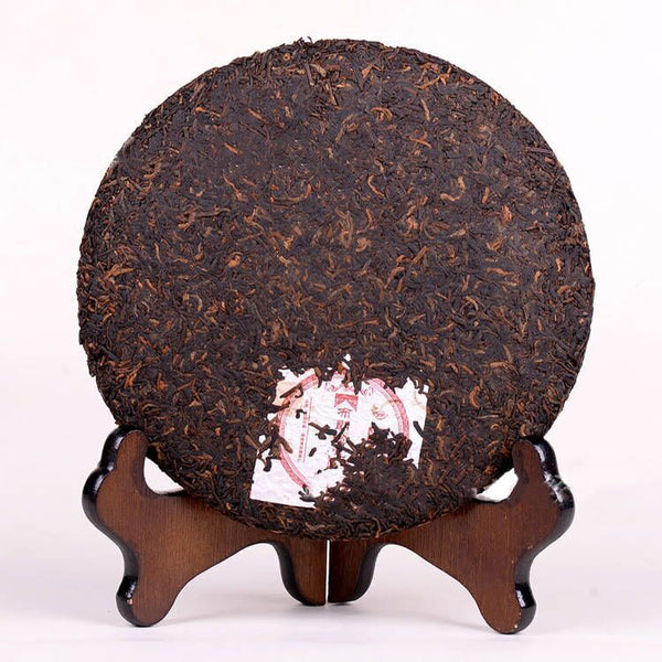 Top Grade Puer Tea Ripe Yunnan Qizi Cake Organic Old Tree Pu-erh Tea Cooked 357g