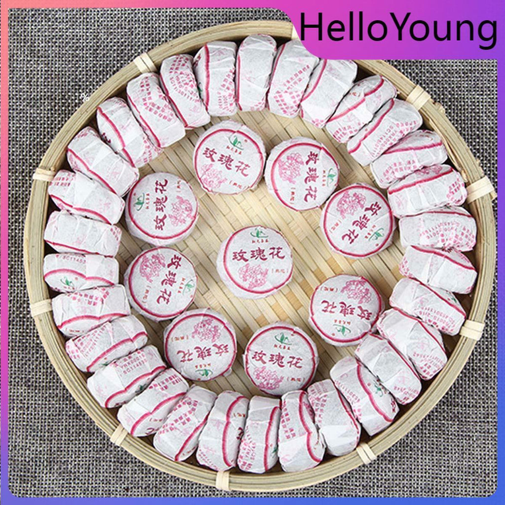 Ripe Puerh Tea Mini Tuo Tea Rose  Chinese Yunnan Cooked Black Tea Healthy Care